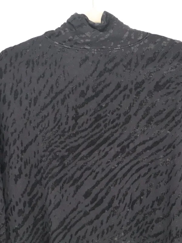 Majestic Filatures Woman's Black Burnout Velvet Cowl Neck Long Sleeve Top XL - Image 11