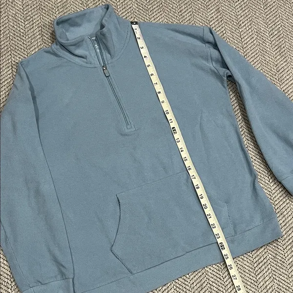 Marc New York Light Blue Half-Zip Pullover Sweater - Image 5