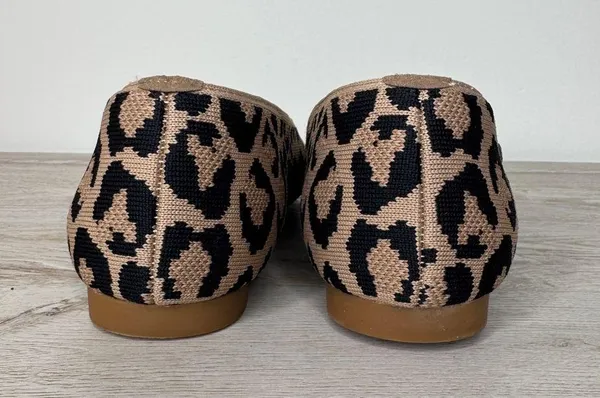 Vivaia Square-Toe V-Cut Flats Margot 2.0 Leopard Print size 40.5 - Image 6
