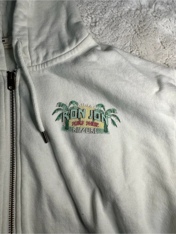 Ron Jon Surf Shop x Rip Curl Graphic Zip-Up Hoodie | Size M - Image 4