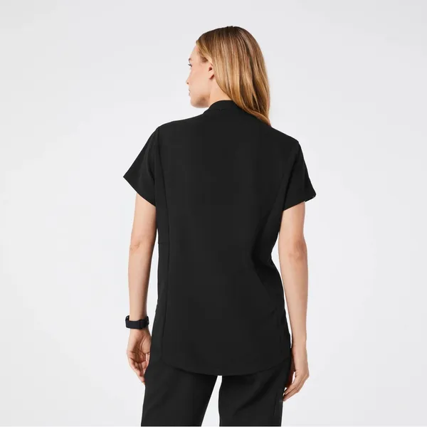 Figs Montex Zipper Scrub Top Black Size Women’s Small - Image 5