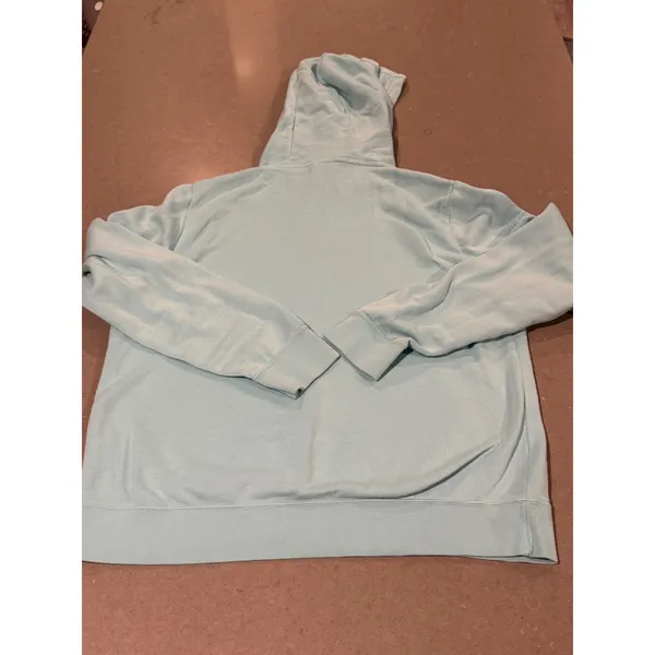 Nike Women's Light Aqua Pullover Hoodie Sweatshirt‎ Size Large - Image 5