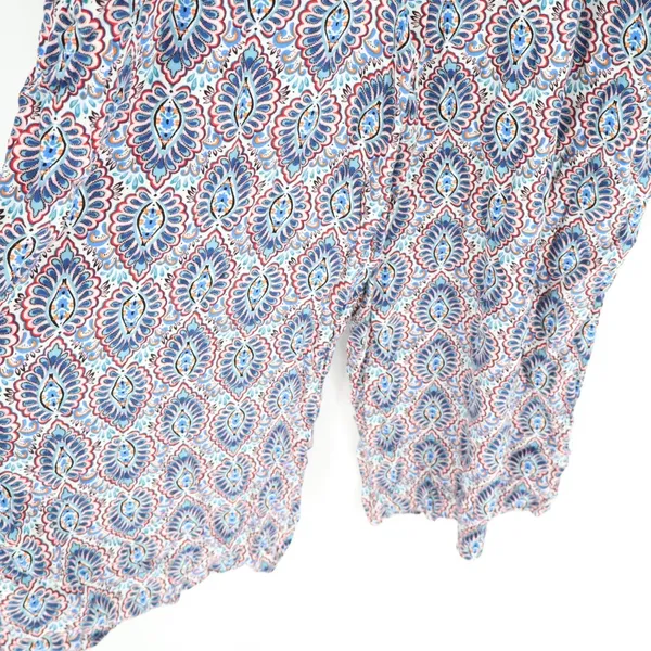 Scoop Jumpsuit Womens XL (16-18) Multi Fan Mosaic Smock Strap Side Pockets - Image 6