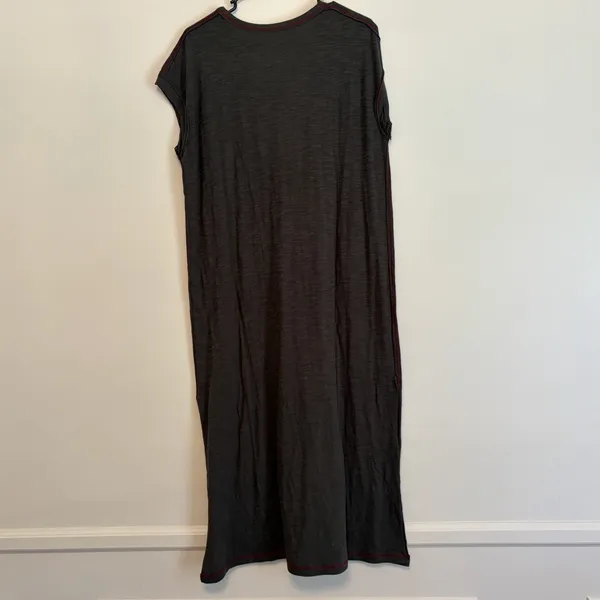Natural Life Frankie‎ Knit Cotton T Midi Dress Green Oversized NWT XS Lagenlook - Image 2