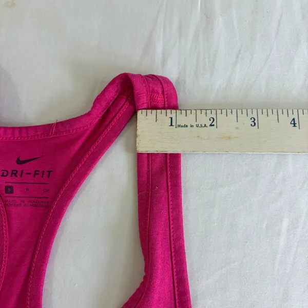 Nike Dri-FIT‎ Womens Racerback Tank Top Pink Training Gym Shirt Small - Image 8