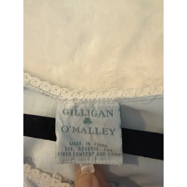 Gilligan & O'Malley Nightgown Womens Floral Lace‎ Trim Short Sleeve Sleepwear - Image 4