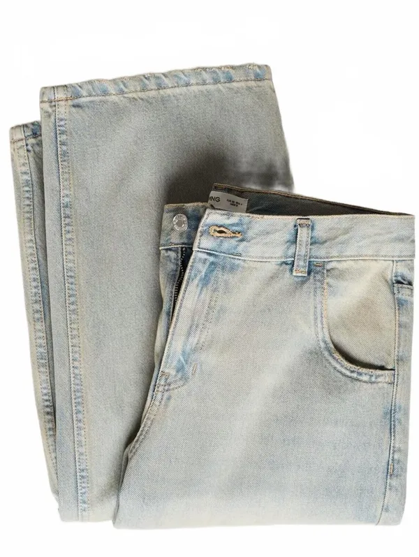 Mango Low-Rise Wideleg Jeans NWT Ines Medium Vintage Blue Size 14 (EUR 46) - Image 9