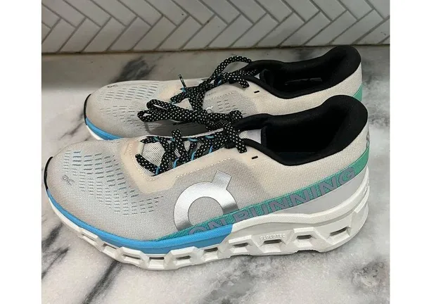 On Cloudstratus Women’s Running Shoes Size 9.5 White Blue Teal Lightweight - Image 10
