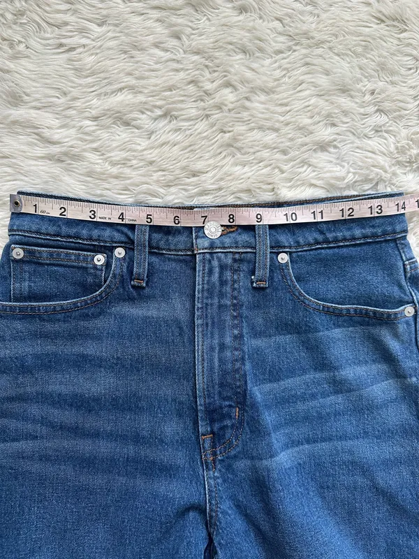 Madewell Jeans The Curvy Perfect Vintage Straight Jean in Mayfield Wash Sz 28 - Image 13