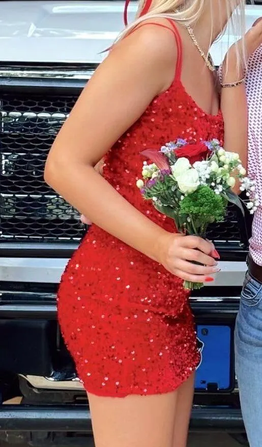 red mini dress - Image 2