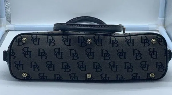 DOONEY & BOURKE black & gray signature D&B logo tote bag - Image 15