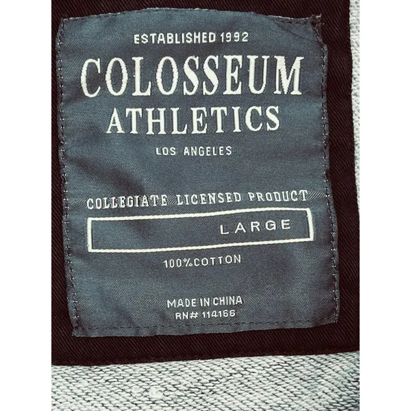 Colosseum Athletics Women's L Embroidered Gray OSU Ohio State Buckeyes Sweatshirt Vintage Look - Image 8