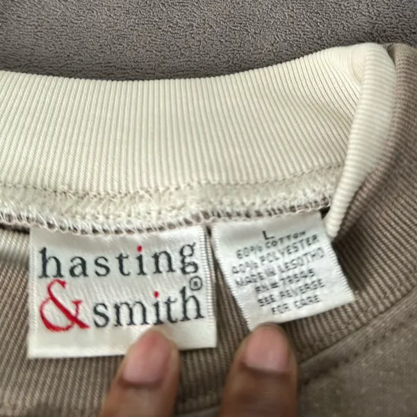 Sweatshirt Tan Size L - Image 2