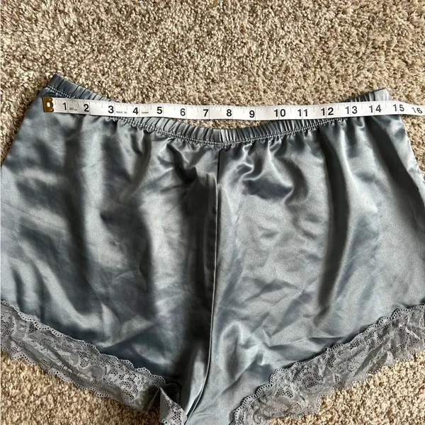 🦋 Tezenis Pale Blue Sleek Pajama Shorts Shorties Sleepwear Medium Comfy - Image 5