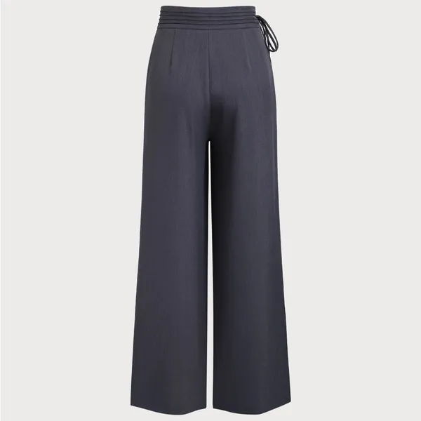 Rihoas Grey Natural Waisted Straight Pants - Image 7