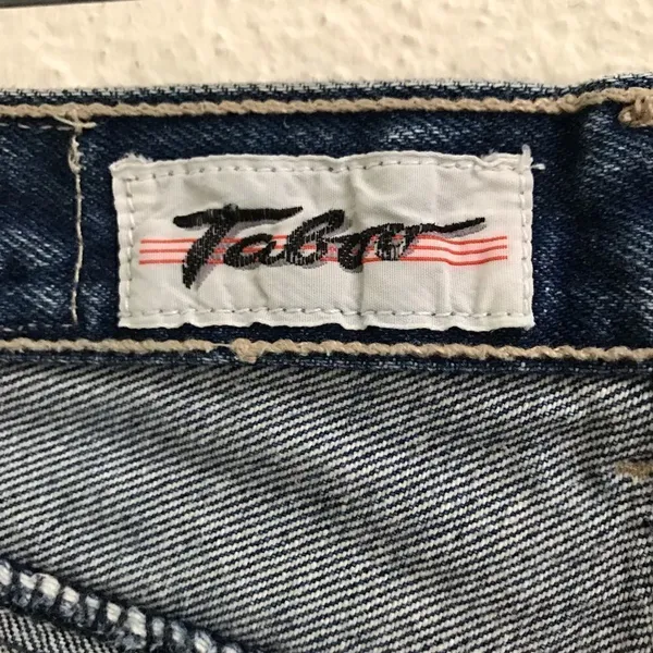 Vintage Taboo Retro high waisted high-rise tapered leg denim jeans 26*‎ - Image 8