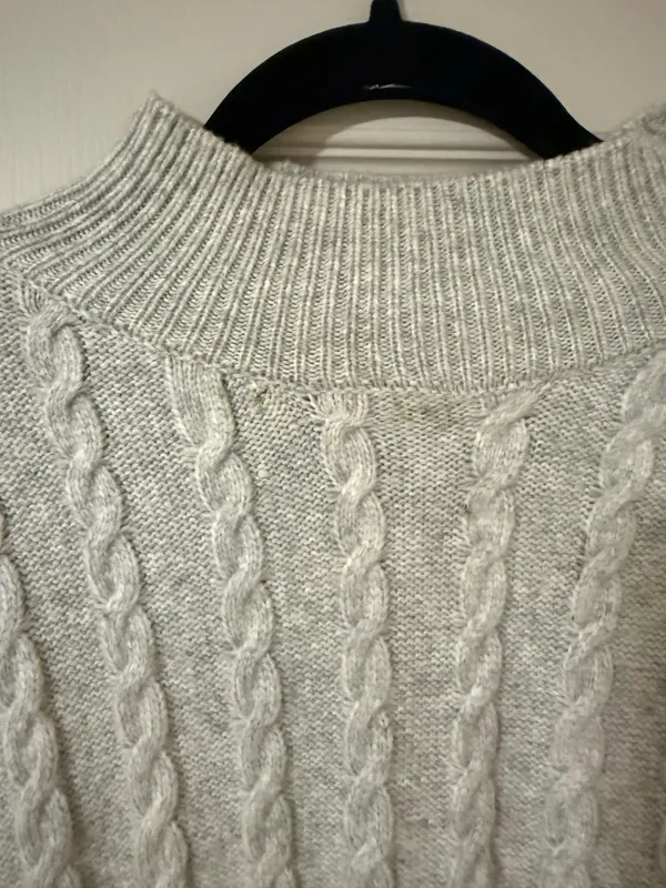 Grey knit sweater top Gray Size M - Image 2