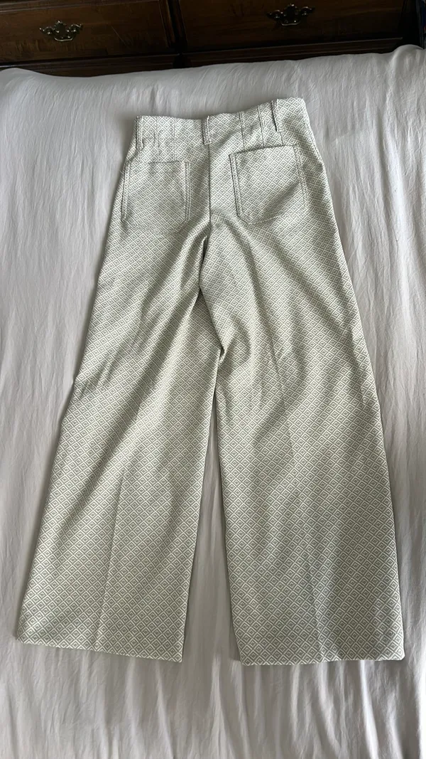 Jules & Leopold Wide leg patterned trousers - Image 4