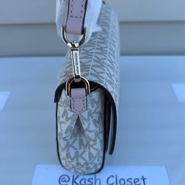 Michael Kors Powder Blush Multi Clutch Crossbody Convertible Purse - Image 2