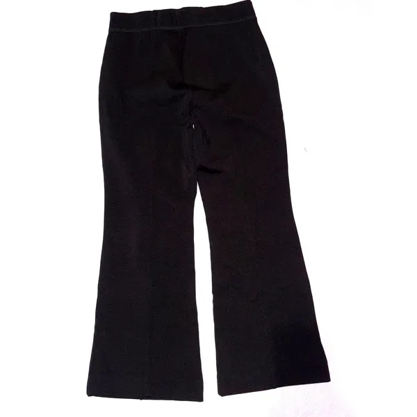 Maeve‎ Anthropologie the Margot Cropped Flare Pants Black Elastic Waist Size S - Image 9
