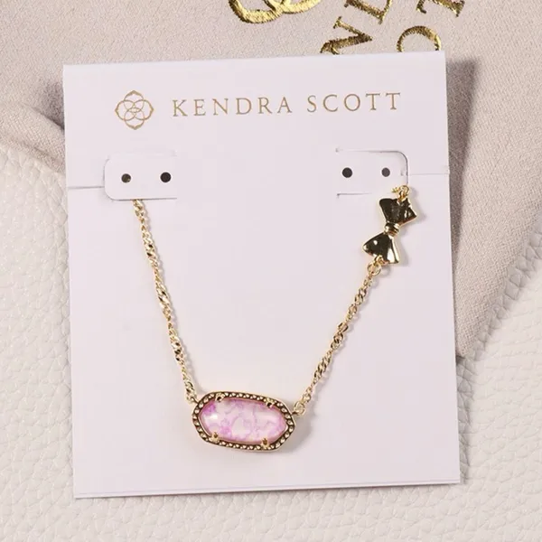 Kendra Scott x LoveShackFancy Bow Gold Elisa Necklace - Image 2