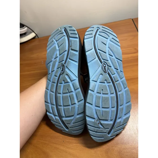 Chacos ZX2 Toe Loop Sandals Womens 10 Black Blue Multi Adjustable Hiking Comfort - Image 4