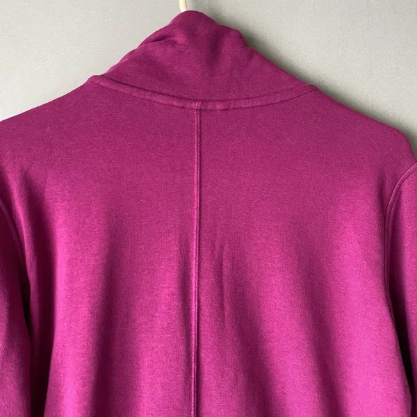 Puma‎ sz L fuchsia pink diagonal zip sweat coat - Image 8