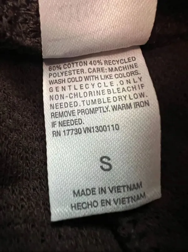 Auden Brown Cozy Faux Shearling Fleece Teddy Jogger Pants Small - Image 4