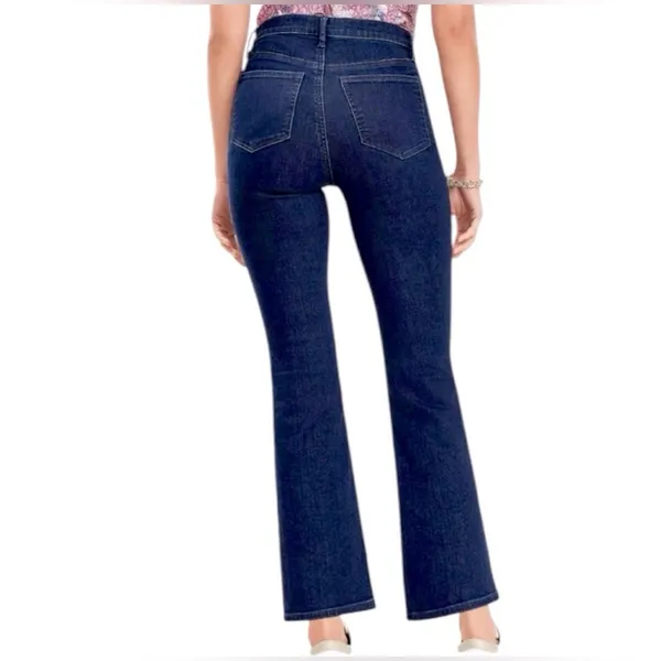 LOFT Dark Indigo Cropped Jeans - Image 2