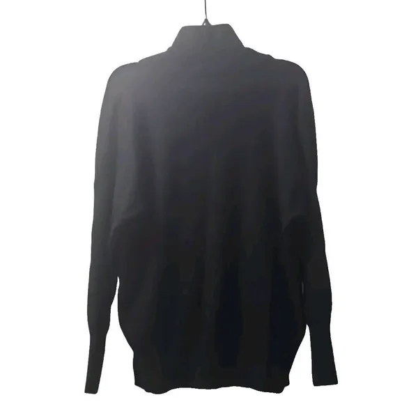 Abercrombie & Fitch Women's Size M Soft AF‎ Black Sweater Quarter Zip Collared - Image 8