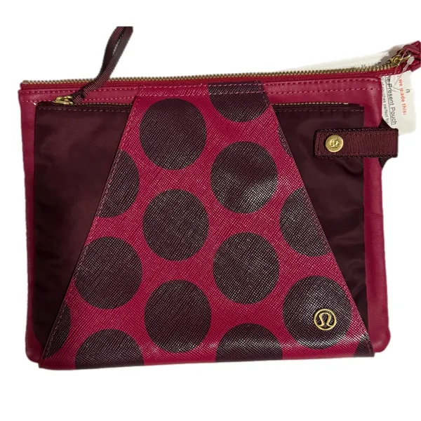 Lululemon In The Present Pouch Deep Ruby Bordeaux Drama Polka‎ Dot W9M61S NWT - Image 8