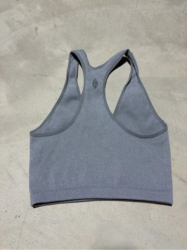FP Movement by Free People Ribbed V-Neck Racerback tank medium - Image 6