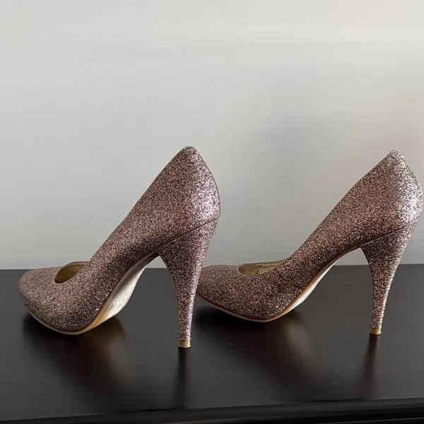 Steve Madden Glitter Heels‎ Sz 6.5 - Image 7