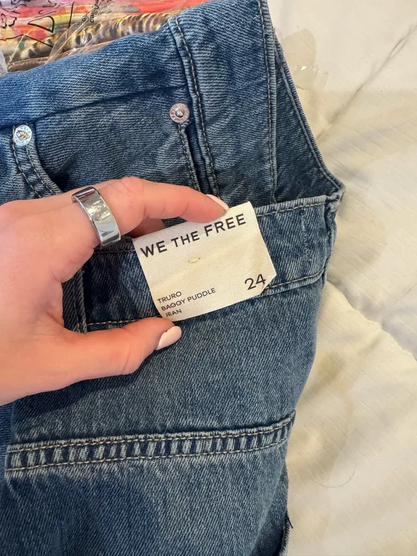 Free People We The Free Truro Baggy Puddle Jeans - Image 4