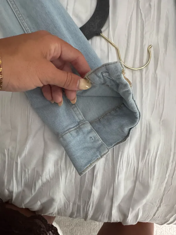 Gap Denim Jacket Jean Medium Women’s Trucker Cotton Pockets Medium Wash Blue - Image 2