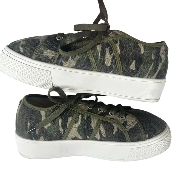 Rock & Candy Camo Canvas Lace-Up Low Top Casual Sneakers Shoes Size 8.5 - Image 6