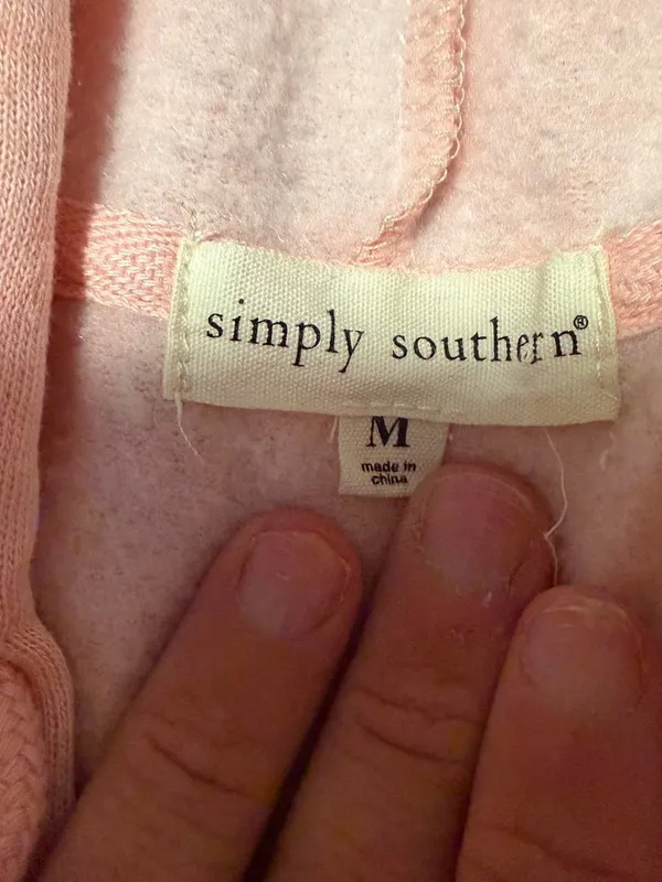 Simply Southern Light Pink Pullover Hoodie - Grow With Grace - Image 4