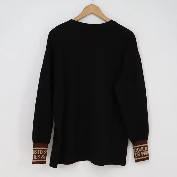 VVS Fashion Top Womens XL SRYC Teddy Bear Graphic Black Long Sleeve Excellent - Image 7