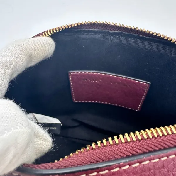 Marc Jacobs Calfskin Shutter Camera Crossbody
Bag Deep Maroon - Image 6