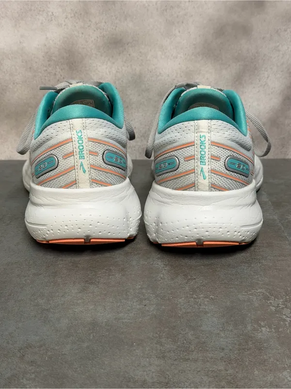 Brooks Glycerin 20 Women’s Wide Running Shoes Oyster/Latigo Bay/Coral Size 10.5D - Image 8