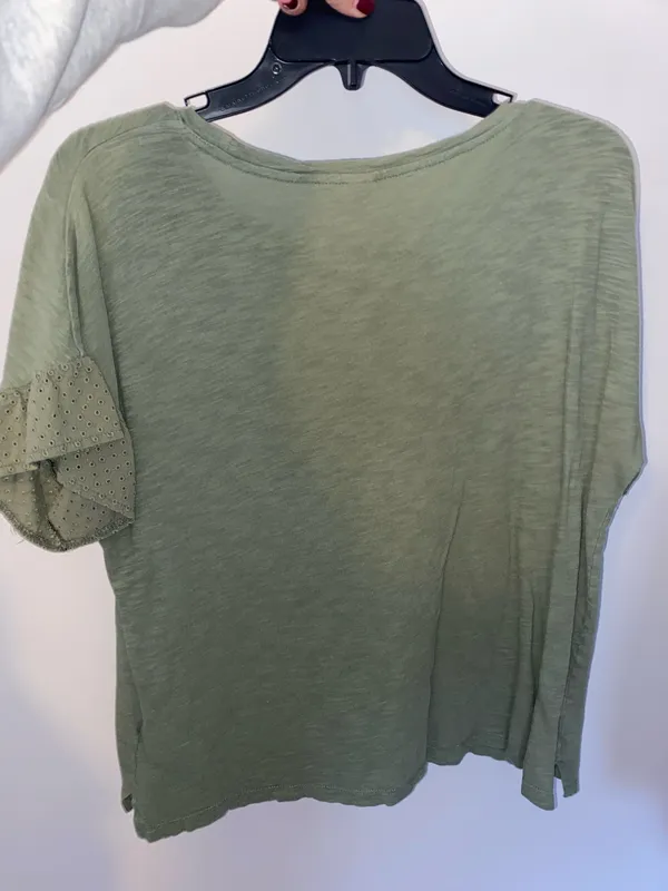 Old Navy Green Short Sleeve Top  - Image 2
