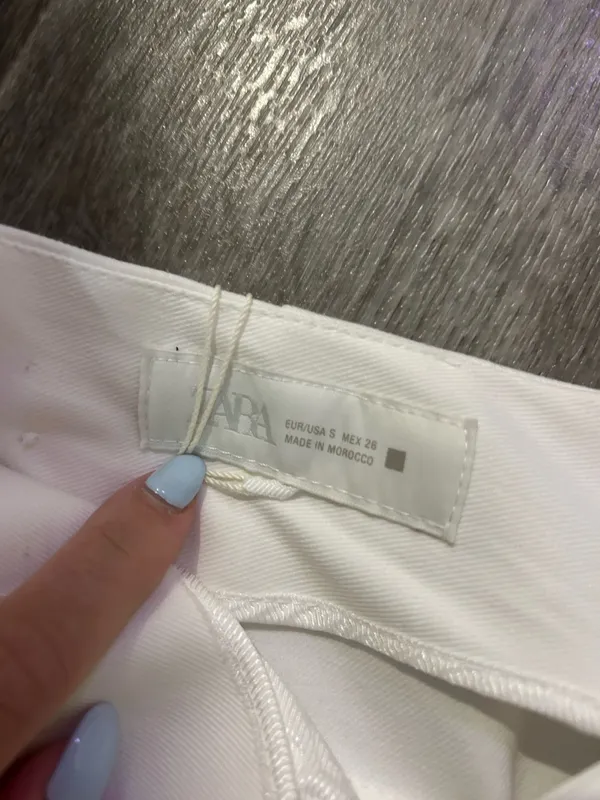 ZARA Shorts White Denim NWT - Image 4