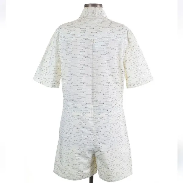 Anthropologie NWT 34°N 118°W Giana‎ Utility Romper Cream Medium - Image 6