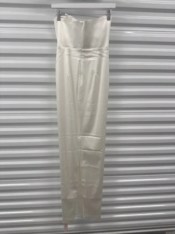 Sau Lee Esther Strapless Column Gown White Womens Size 2 - Image 5