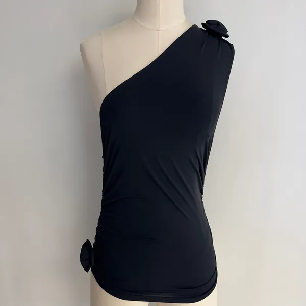 LIONESS One Shoulder 3DRosett Tank Top NWT - Image 6
