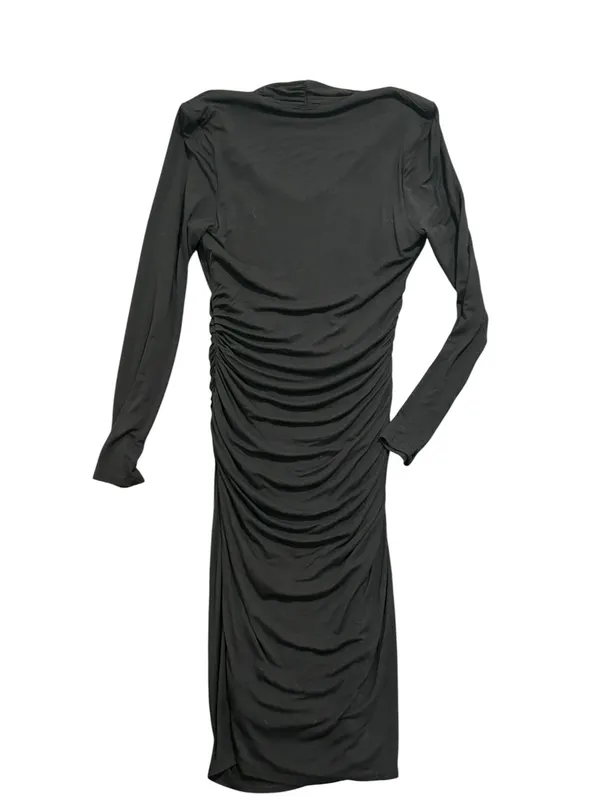 VENUS Black Long Sleeve‎ Ruched Midi Dress - Image 5
