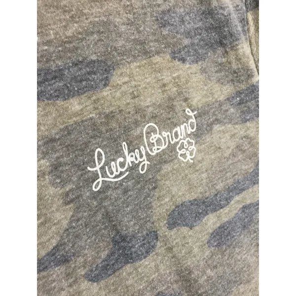 Lucky Brand Camo T Shirt Women’s Large Logo Graphic Tee - Image 4