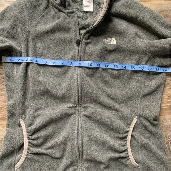 The North Face Gray Hooded Jacket L - Image 5