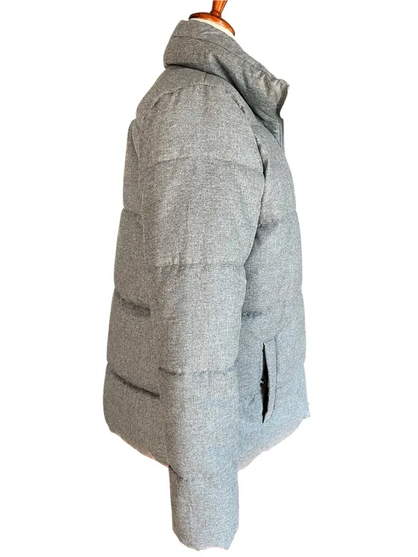 Old Navy women’s Gray Puffer Jacket Insulated Coat Size M - Image 7