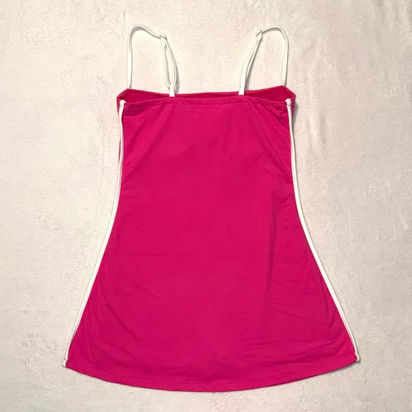 NWT Impressions Boutique Pink ALO Streamline Athletic TCEC Romper Dress size Small - Image 8